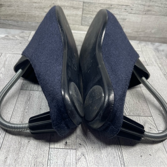 The Row mules Women 40/9.5M Blue Wool Fabric pointed Toe Comfort slippers Flats - Picture 10 of 16